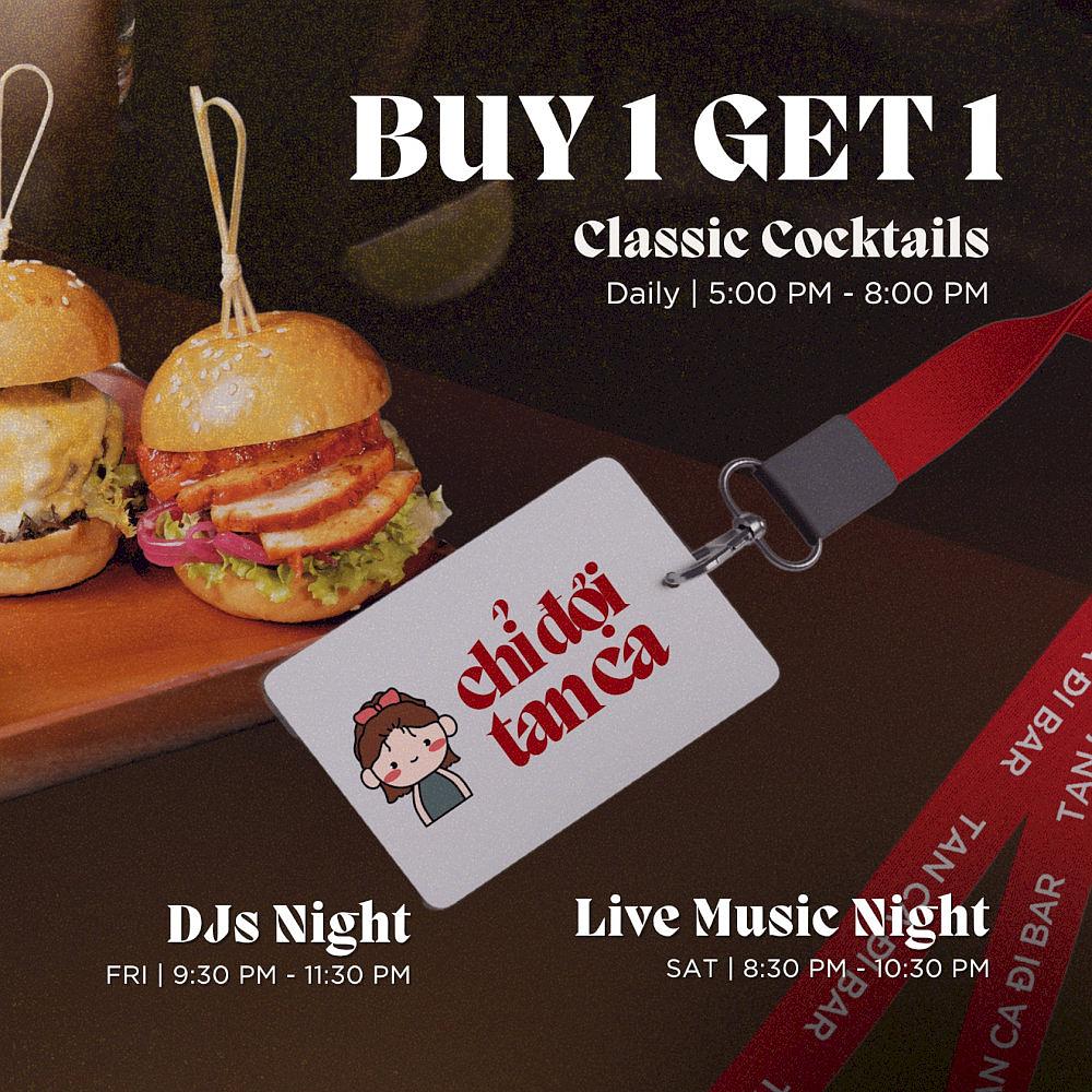 Specials like Buy 1 Get 1, food discounts, and weekend music nights do more than offer deals